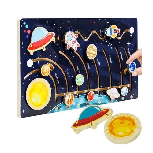 Puzzle bois educatif - puzzle, en