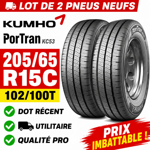 Lot pneus kumho portran - de,