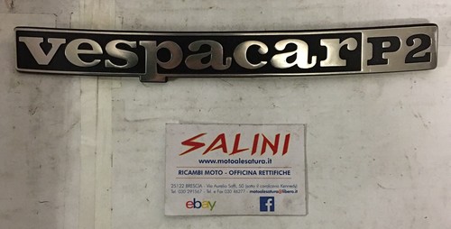 écriture plaque vespacar p2 - ",