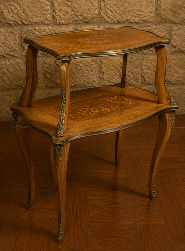 Table thé deux plateaux - a,