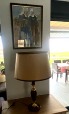 Grande et Belle Lampe Cuir et