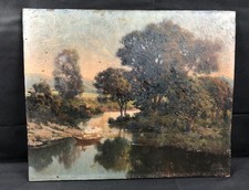 Huile sur panneau de bois -