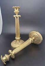 PAIRE DE BOUGEOIR CHANDELIER EN BRONZE DORE EPOQUE RESTAURATION EMPIRE