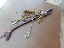 BRITISH MILITARY MACHETTE WITH FANCY LEATHER SHEATH VERY NICE !! SHEFFIELD