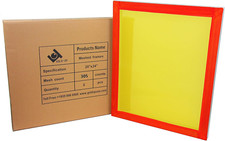 20 X 24 Inch Pre-Stretched Aluminum Silk Screen Printing Frames with 305 Yellow