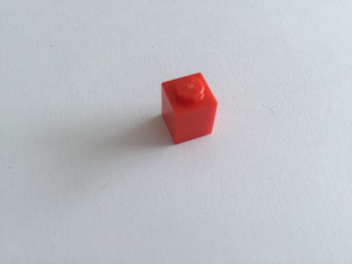 Pièce brique rouge 1x1 300521 - rouge,