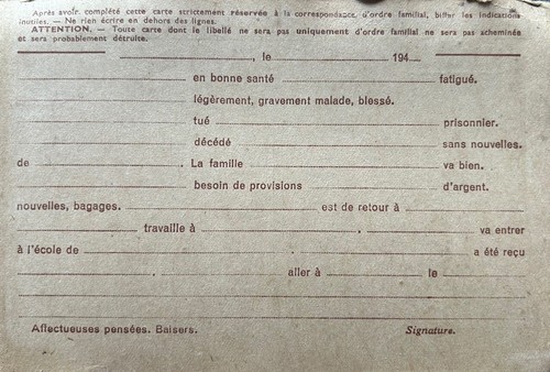 Correspondance vierge - correspondance,