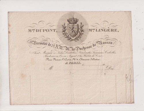 Circa 1840 facture - circa, facture.