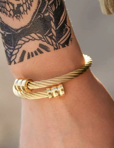 Bracelet jonc acier - bracelet,