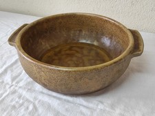 Saladier, Plat creux en grès  pour cuisson au four 26cm de diamètre 9cm de haut
