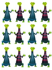 12 figurines La tribu des