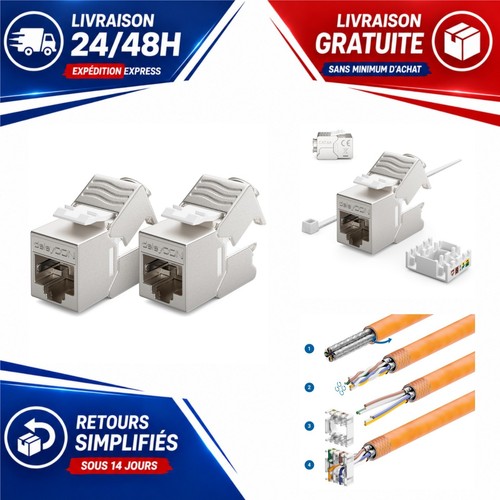 Prise rj45 keystone deleycon - prise,