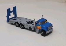 Vintage Majorette 1:60 Scale Transport Plateau Diecast France Blue #3032