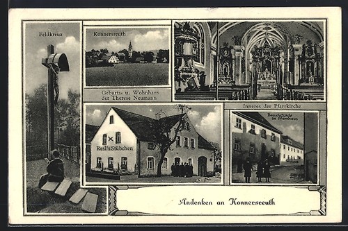 Carte postale konnersreuth - postale,
