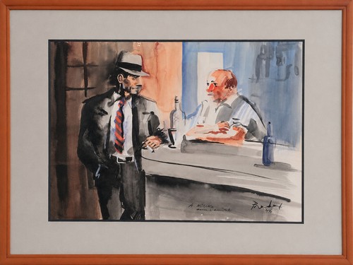 Carlos pradal gouache - gouache,, 65x50