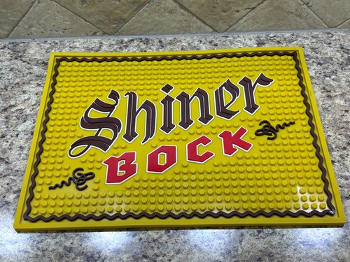 Shiner bock beer bar spill - shiner, mat