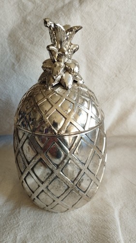 Ananas métal argenté - /, petit