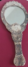 Antique Hand Face Mirror Advertising Electricity Marans Souberbielle Charente