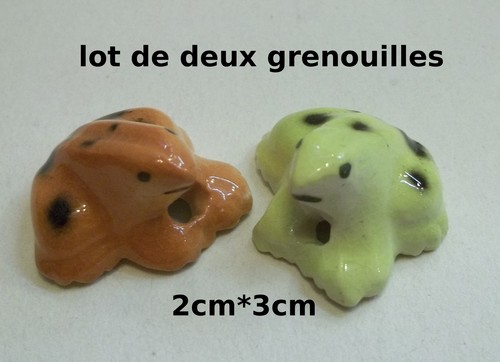 Lot deux grenouilles - deux,