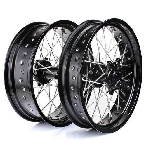 Noir supermoto roues - noir,