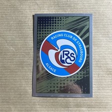 435 ÉCUSSON LOGO STRASBOURG PANINI FOOT 22 2021 2022 STICKERS FOOTBALL FRANCE