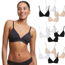 Urban Classics Femmes Basic Unpadded Soutien-Gorge 2-Pack sous-Vêtements Sport