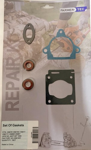 Gasket set fits stihl hs81rc - gasket,