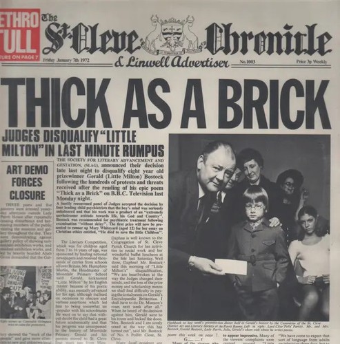 Jethro tull thick - a, brick