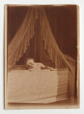 Baby Smiling Headband Details Sun Embroidery - Old Photo Snapshot