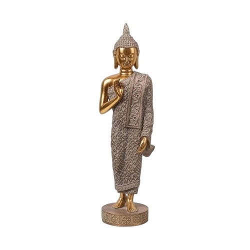 Statue bouddha debout avec - statue,