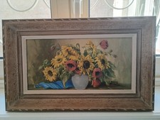 Tableau sur toile collée sur bois de G .Baux