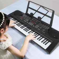 Piano électrique ABS 61 Touches Jouets éducatifs Support de Cadeau