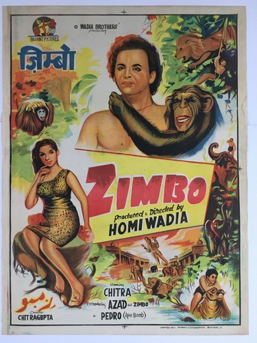 Affiche bollywood 1958 zimbo - 1958,