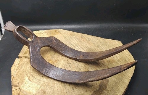 Outils ancien houe dents - houe, 2