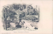 ALGERIA BISKRA Burnous factory 1900s PC