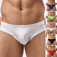 Slip homme sexy taille basse pochette sous vêtement bikini tissu doux respirant