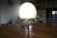 Vintage Large Ostrich Egg Curiosities Cabinet on Old Regular Stand