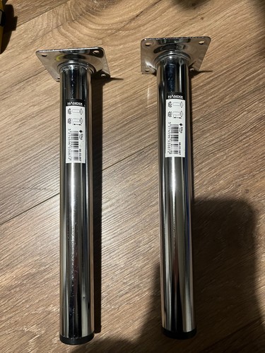 Pieds meuble inox neuf - de,