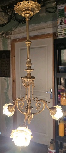 Lustre monture bronze - lustre,