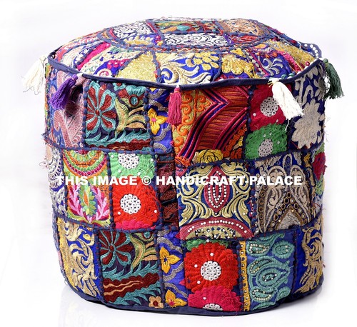 Pouf rond fait main - rond,