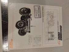 Tractor Fiat Someca 850 catalog brochure sales brochure French 1 p 