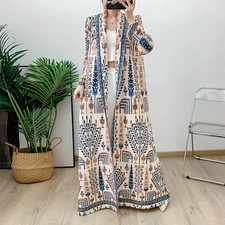 Robe Longue Fluide à Imprimé
