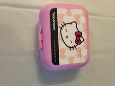 Tupperware 2013 Hello Kitty Hinged Snack Keeper. 5x4 Inch