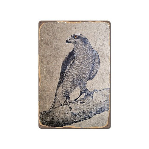 Plaque métal oiseaux - ,