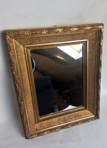 Petit miroir bois stucs - petit,