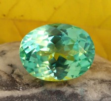 21.35 CT AAA Naturel Brésil Vert Paraiba Tourmaline Ovale Coupe Ample Gemme
