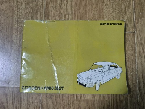 Notice citroën ami - 8, berline