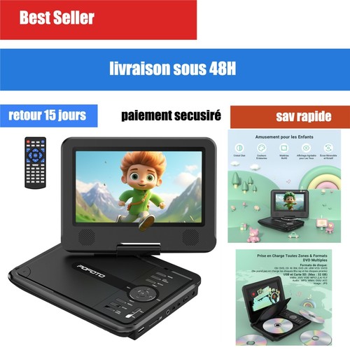 Lecteur dvd portable pofoto - dvd,