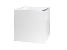 Vitrine Blanche Gablote En Acrylique Avec Présentoir D'Exposition