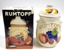 Vintage 11.5in Rumtopf Handpainted with Original Box BA072